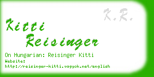 kitti reisinger business card